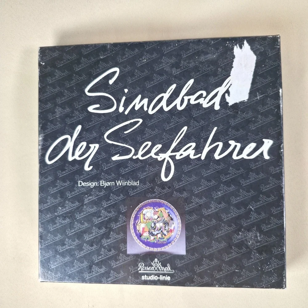 Rosenthal Bjorn Wiinblad Sindbad der Seefahrer Plate #4 Sinbad Box Leaflet